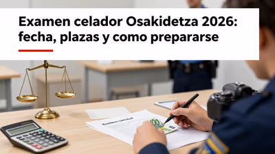 Examen Celador Osakidetza 2026: Temario y Fechas