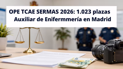 OPE TCAE SERMAS 2026: Plazas y Temario Madrid