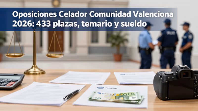 Celador Comunidad Valenciana 2026: 433 Plazas