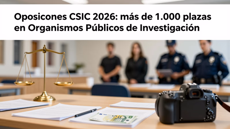 Oposiciones CSIC 2026: 1.000+ Plazas en OPIs