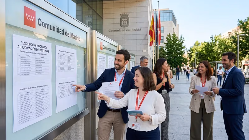 Adjudicación de plazas Fisioterapia Comunidad de Madrid 2026